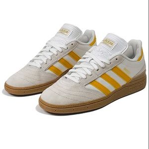Adidas Busenitz White and Yellow